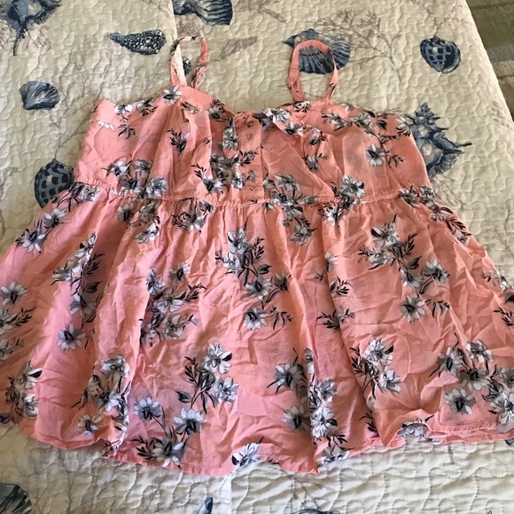 torrid Tops - CORAL FLORAL BOW CHALLIS CAMI